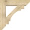 Ekena Millwork Merced Slat Rough Sawn Bracket w/ Offset Brace, Douglas Fir, 8"W x 32"D x 32"H BKT0806X32X32MRC06RDF - alternate 2